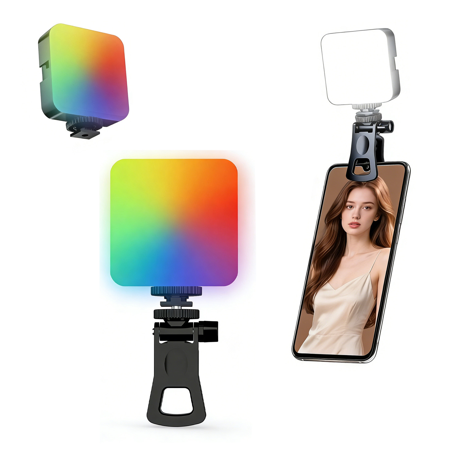 Photography Lighting Game - ไฟพกพา RGB สำหรับถ่ายภาพกลางแจ้ง ไฟเสริมสำหรับไลฟ์สด กล้องถ่ายรูป ไฟถ่ายภาพสีเต็มรูปแบบ