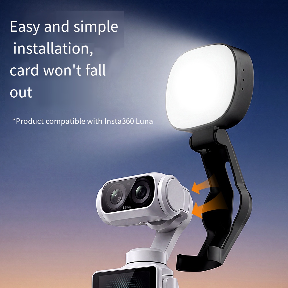 Photography Lighting Handheld - ไฟเติมความสว่างแบบพกพาสำหรับกล้อง Insta360 Luna Ultra Gimbal อุปกรณ์เสริมสำหรับการถ่ายภาพและการถ่ายทอดสด