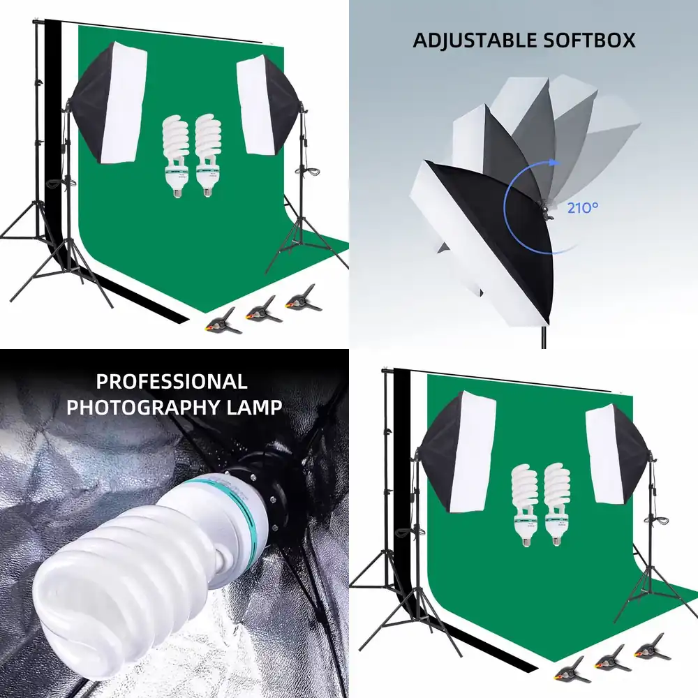 Photography Lighting Kit Portable - ชุดอุปกรณ์สตูดิโอถ่ายภาพ 1 ชุด ขนาด 2.6*3 เมตร