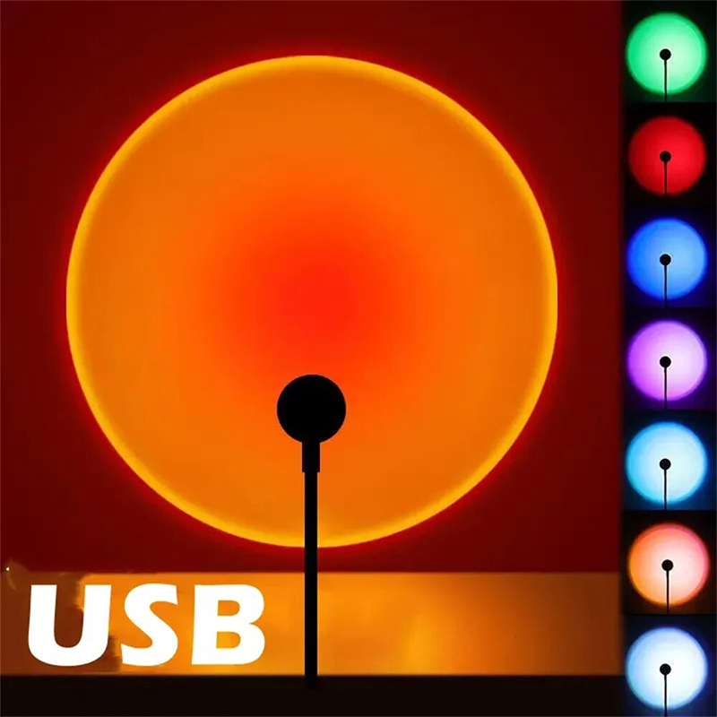 Photography Mobile Lighting - USB LED Sunset Light โทรศัพท์มือถือการถ่ายภาพด้วยตนเอง RGB