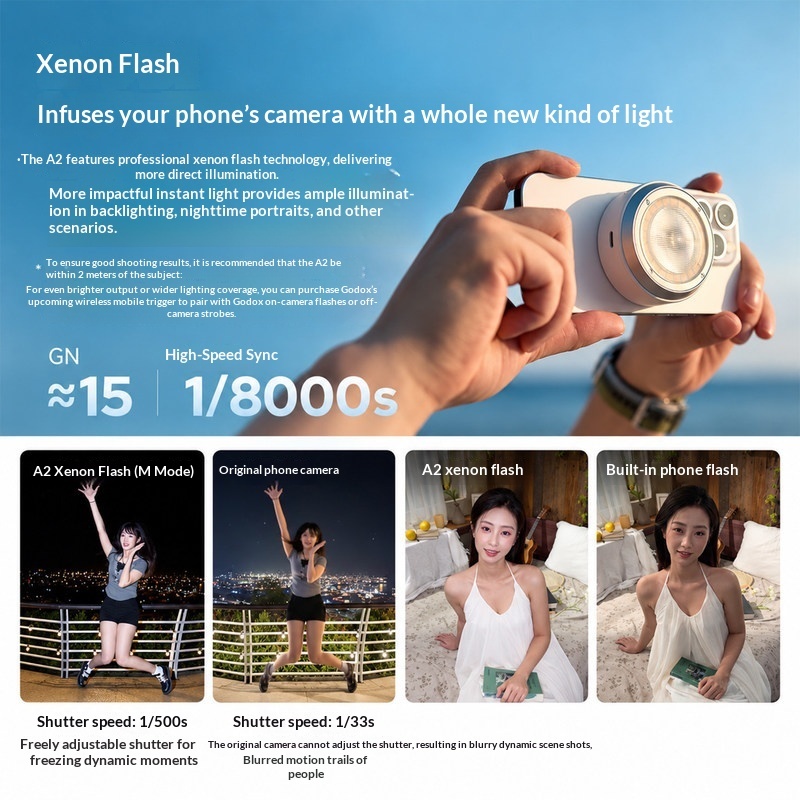 Godox A2 แฟลชซีนอนสำหรับสมาร์ท - Photography Lighting Brands บทวิจารณ์และราคา