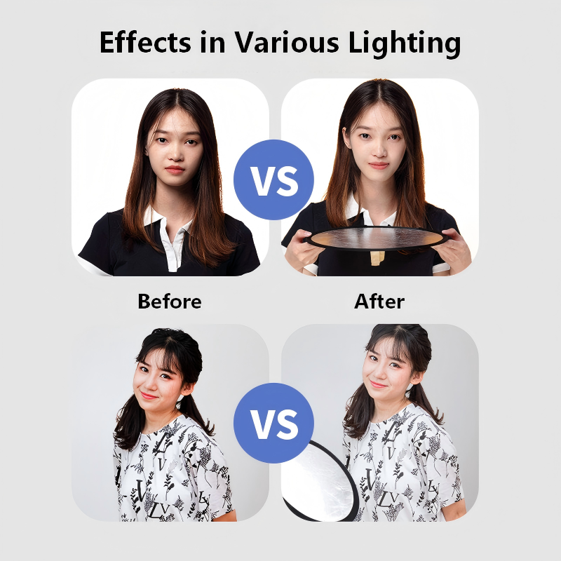 แผ่นสะท้อนแสงแบบพกพา 2-in-1 สอ - Photography Lighting Handheld บทวิจารณ์และราคา