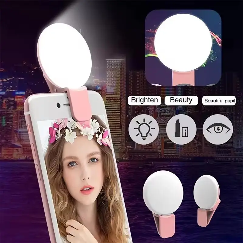 ไฟวงแหวนเซลฟี่ขนาดเล็กแบบพกพา  - Photography Mobile Lighting บทวิจารณ์และราคา