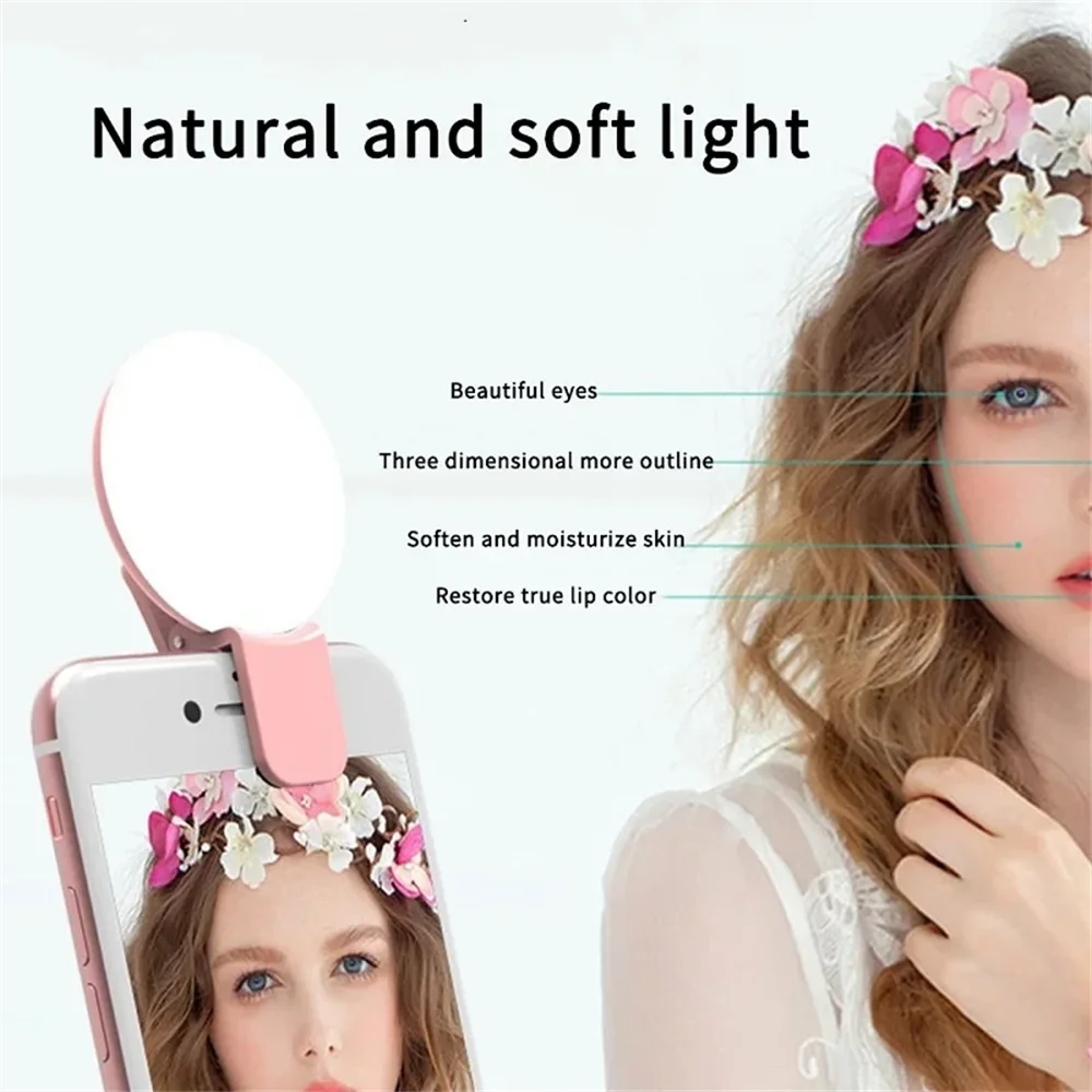 ไฟวงแหวนเซลฟี่ขนาดเล็กแบบพกพา  - Photography Mobile Lighting บทวิจารณ์และราคา