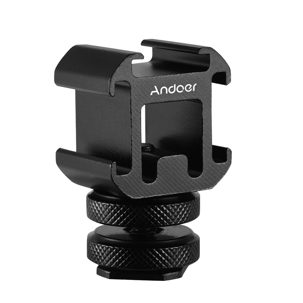 Andoer 3 Cold Shoe Mount Adapt - Photography Lighting Description บทวิจารณ์และราคา