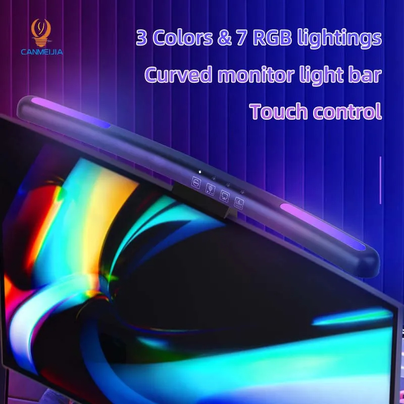 โคมไฟหน้าจอแอลอีดีโค้ง USB RGB - Photography Lighting Game บทวิจารณ์และราคา